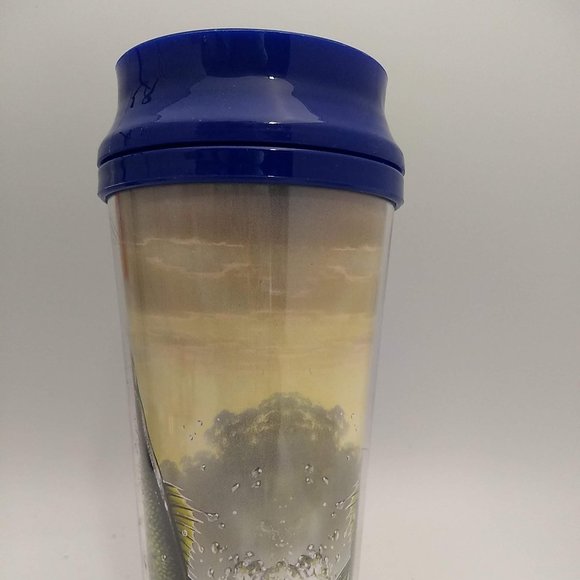 Tags by Design Bass16 oz. Thermal Traveler Mug with Lid Jumping Bass & Lure - Picture 4 of 8